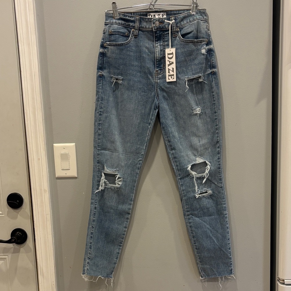 Women's Daze Distressed Blue Jeans